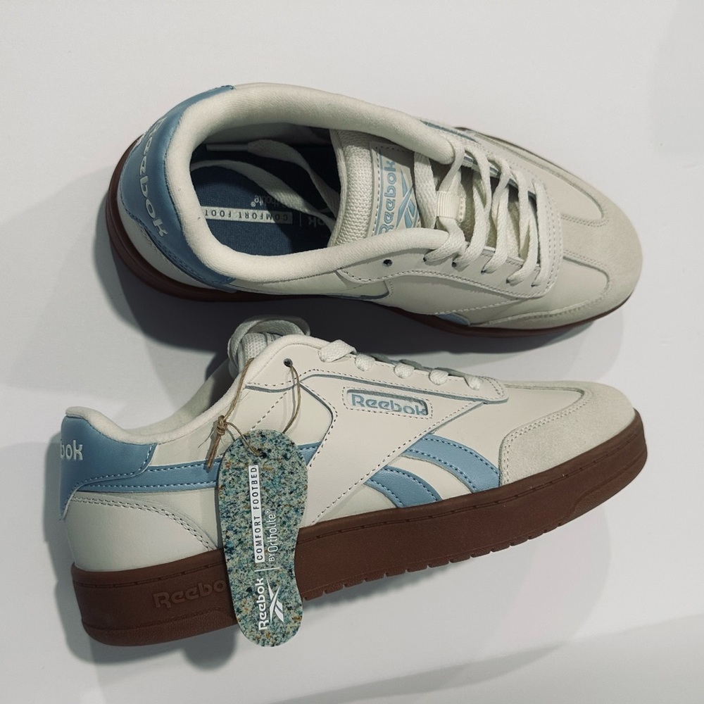 Reebok Cream and Blue Casual Shoes